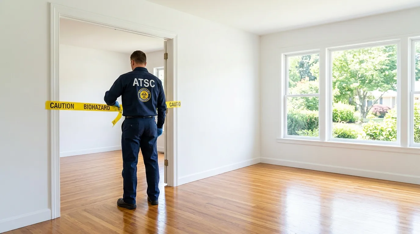 Certified biohazard cleanup crew performing Crime Scene Cleanup in Columbia